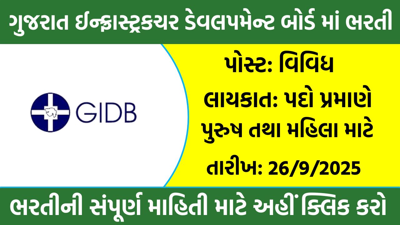 GIDB Recruitment 2025